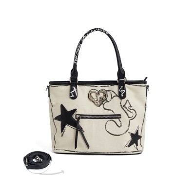 Tote Bag Women's shoulder bag graffiti canvas bag